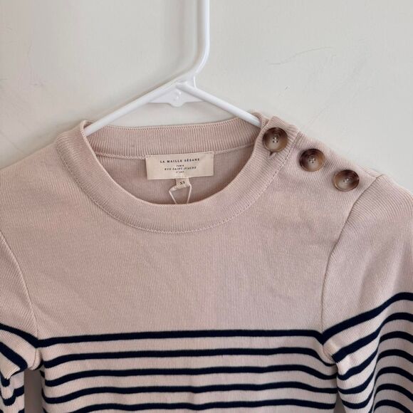 Sezane Matthis Jumper Sweater Preppy Nautical NWT XS - Picture 2 of 5